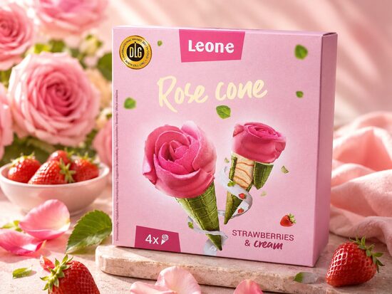 Rose strawberry&cream 4x130ml 