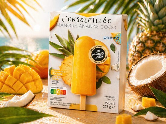 Ice loly mango, ananas $ coco 5x55ml